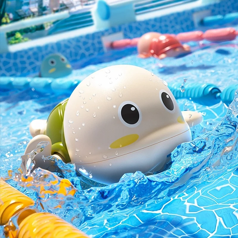 

Симпатичные детские игрушки для купания для детей, новые детские игрушки для купания и ванной, лягушки, заводные игрушки для купания, игрушк...