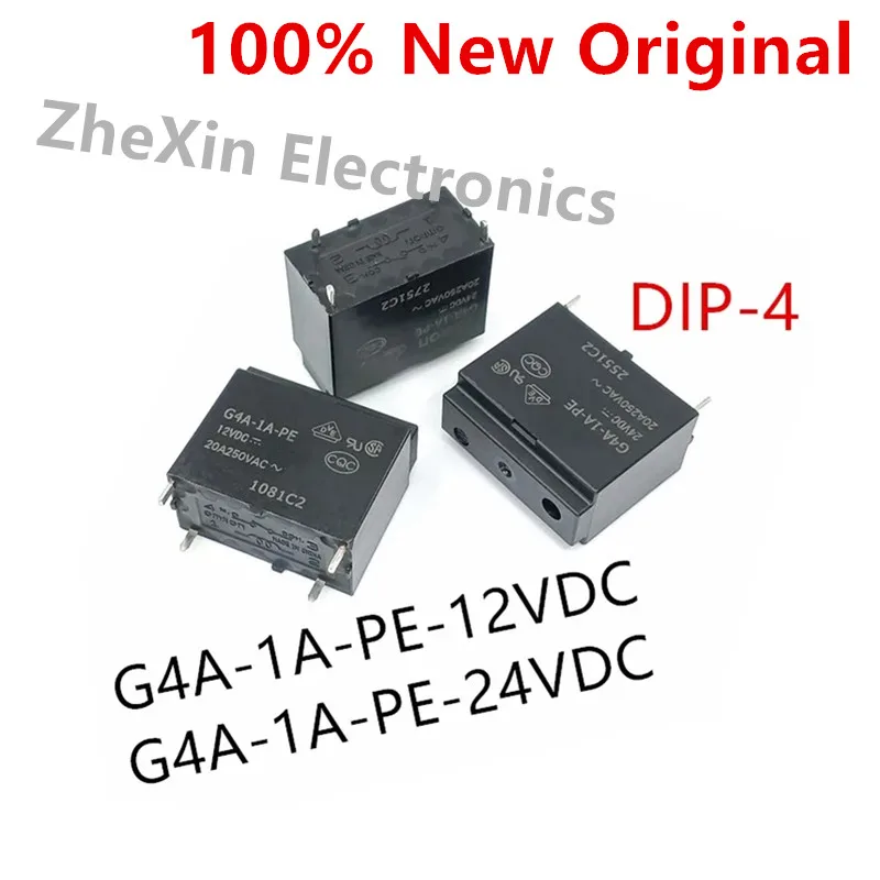5-10PCS/Lot G4A-1A-PE-12VDC 、G4A-1A-PE-24VDC DIP-4 New Original Electromechanical Relay G4A-1A-PE-12V 、G4A-1A-PE