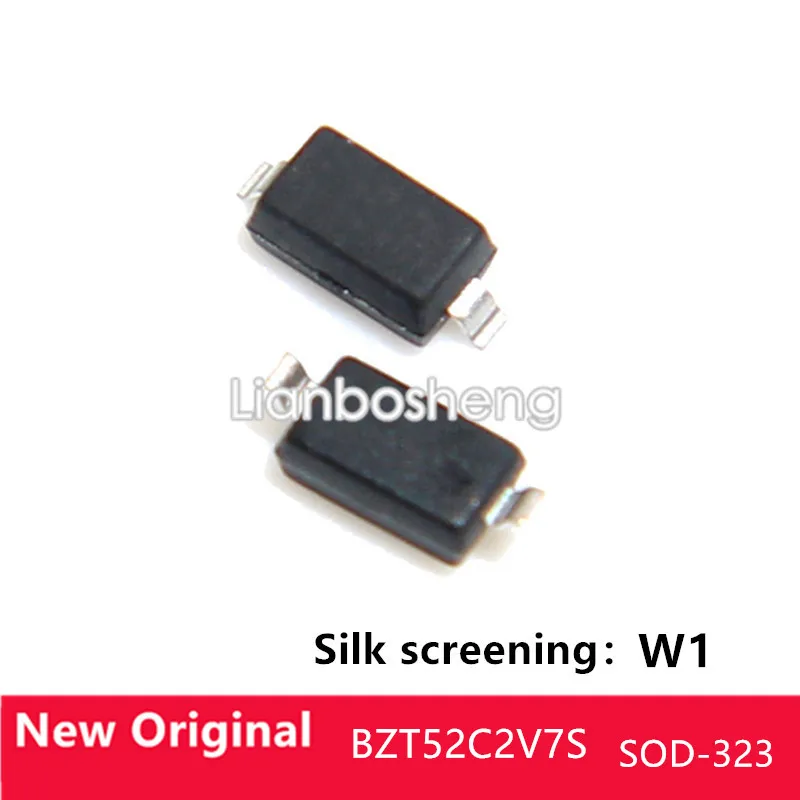 100 шт SMD регулятор диода BZT52C2V7S silkscreen W1 SOD-323 посылка