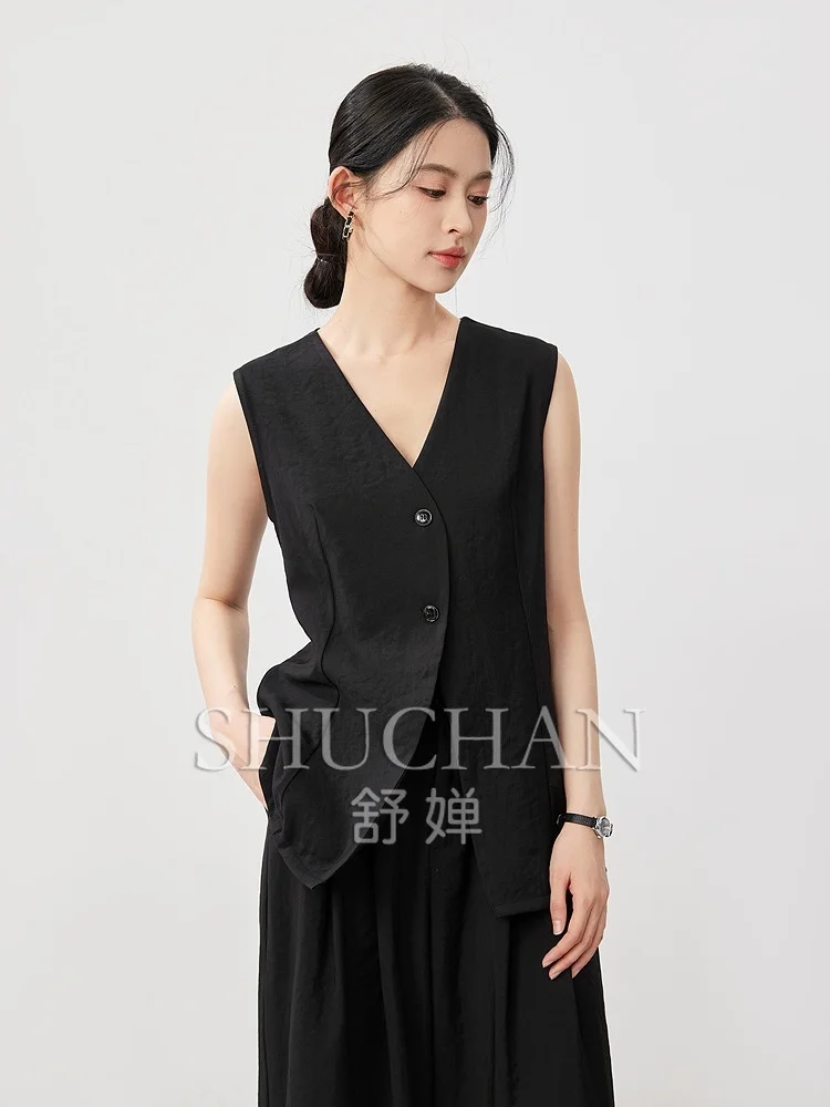 Шикарный темперамент старых денег абсолютно! Жилет с v-образным вырезом Back Kink +