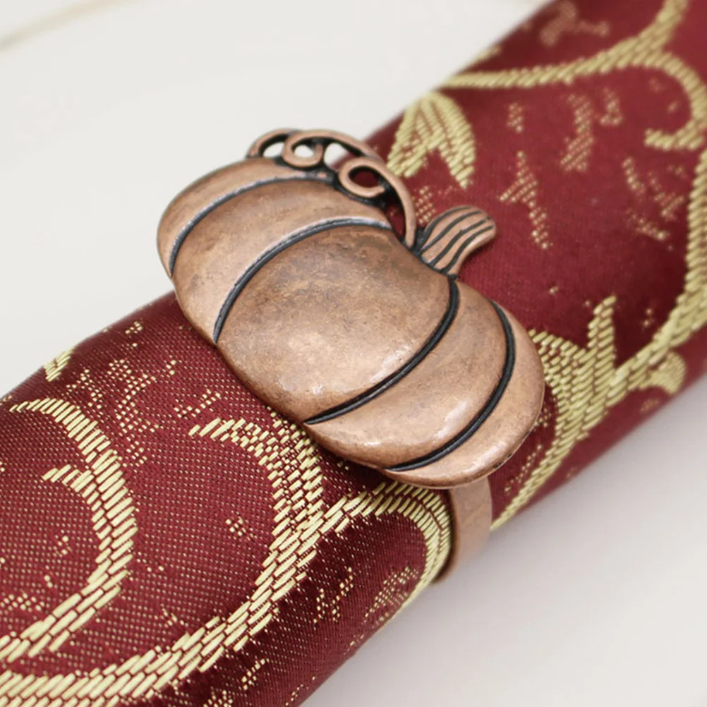 Кольца для салфеток с тыквой урожая осенний декор застежки пасхальный банкет