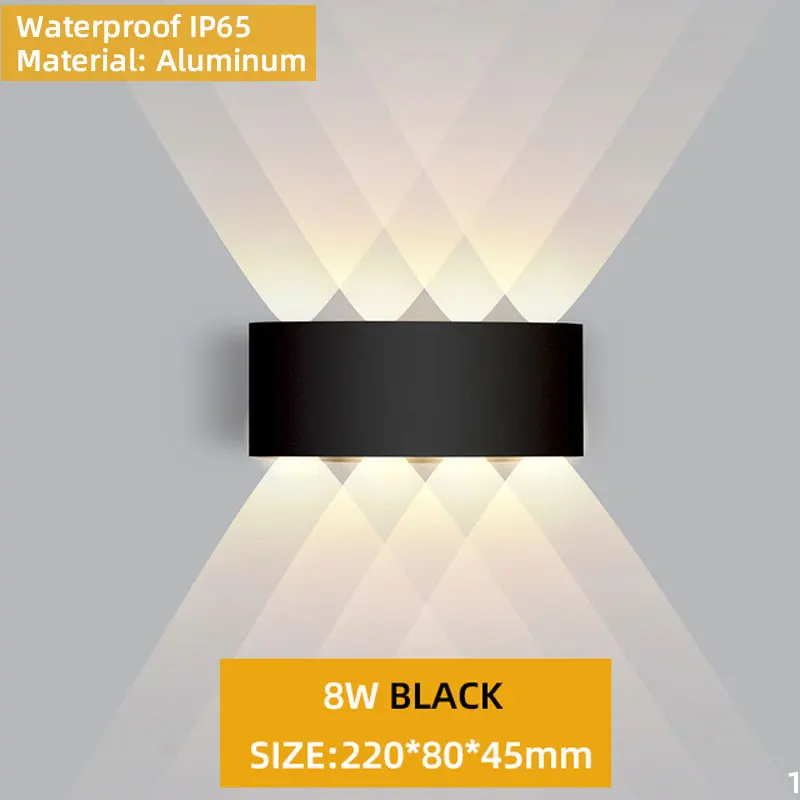 

современный стиль светильник настенный ветодиодный водонепроницаемый IP65 бра светильник на стену алюминиевый ,настенные светильники для интерьера,спальни ,гостиной, коридора, внутренний и наружный светильник