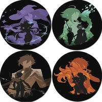 genshin impact anime picture character round seat cushion office dining stool pad sponge sofa mat non slip chair cushions