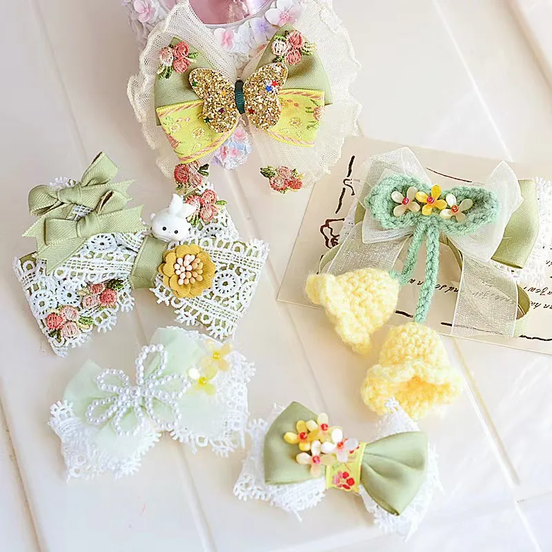 

8Pcs/Lot Baby Girls Bow Hair Barrettes Flower Hairpins Headdress Cute Children Hairpin Princess Headwear Hair Clip