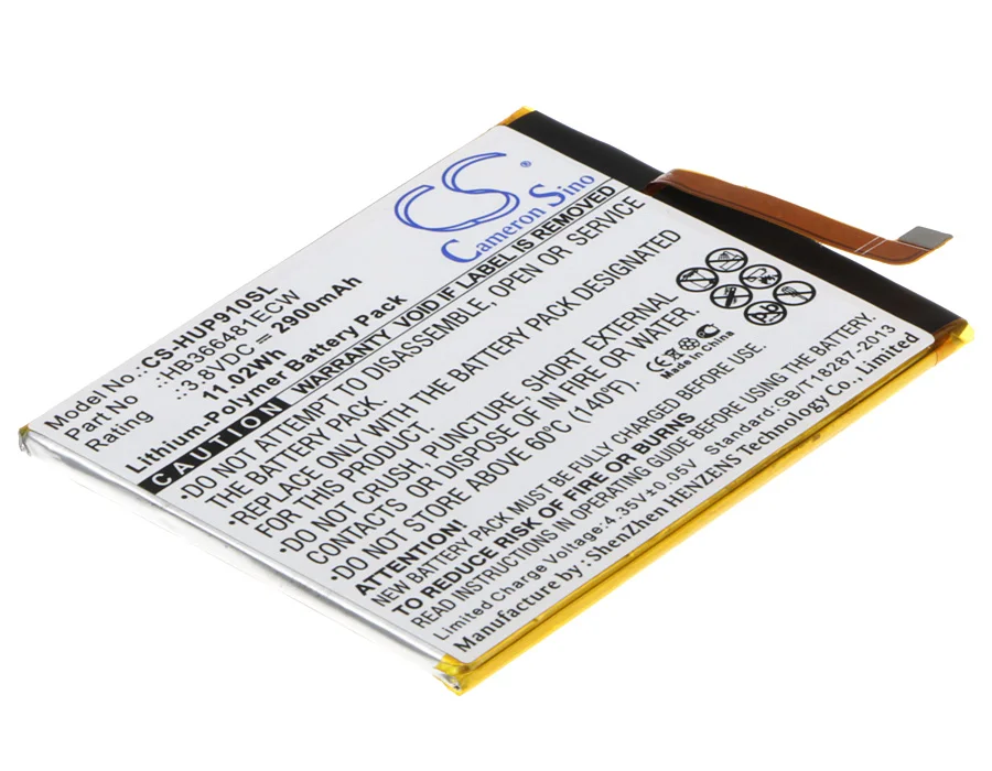 

Аккумулятор 2900 мАч HB366481ECW для Huawei Nova Lite 2, двойная SIM-карта, телефон с двумя SIM-картами P9 Lite P9