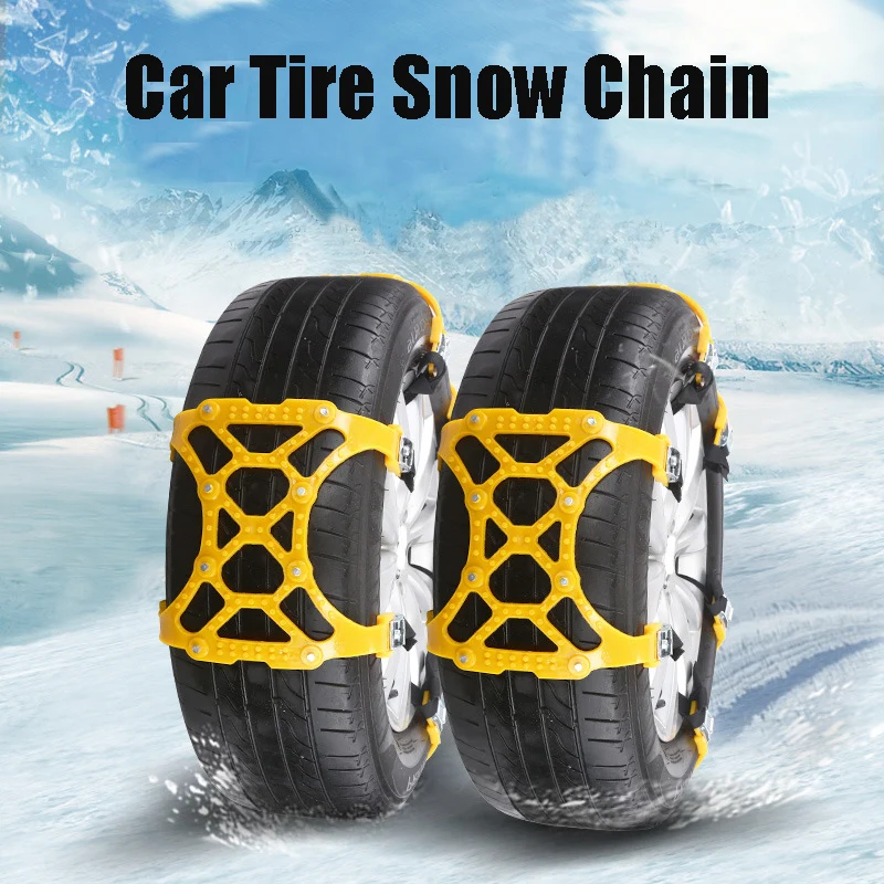 

Car Tire Snow Chain Auto Truck Adjustable Winter Mud Anti Slip Anti-Skid Safty Emergency Security Tyre Wheel Chain Belt
