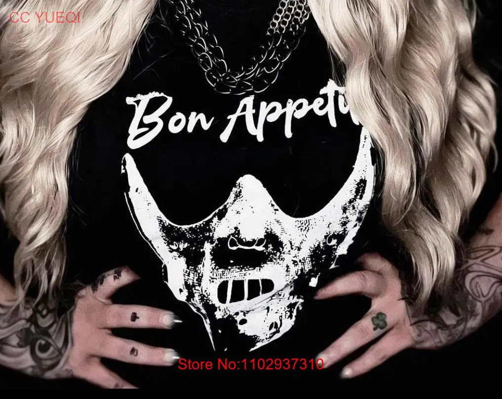 Футболка Bon Appetit Dr Hannibal Lecter фильм ужасов на Хэллоуин жуткий сезон гот шеф-повар