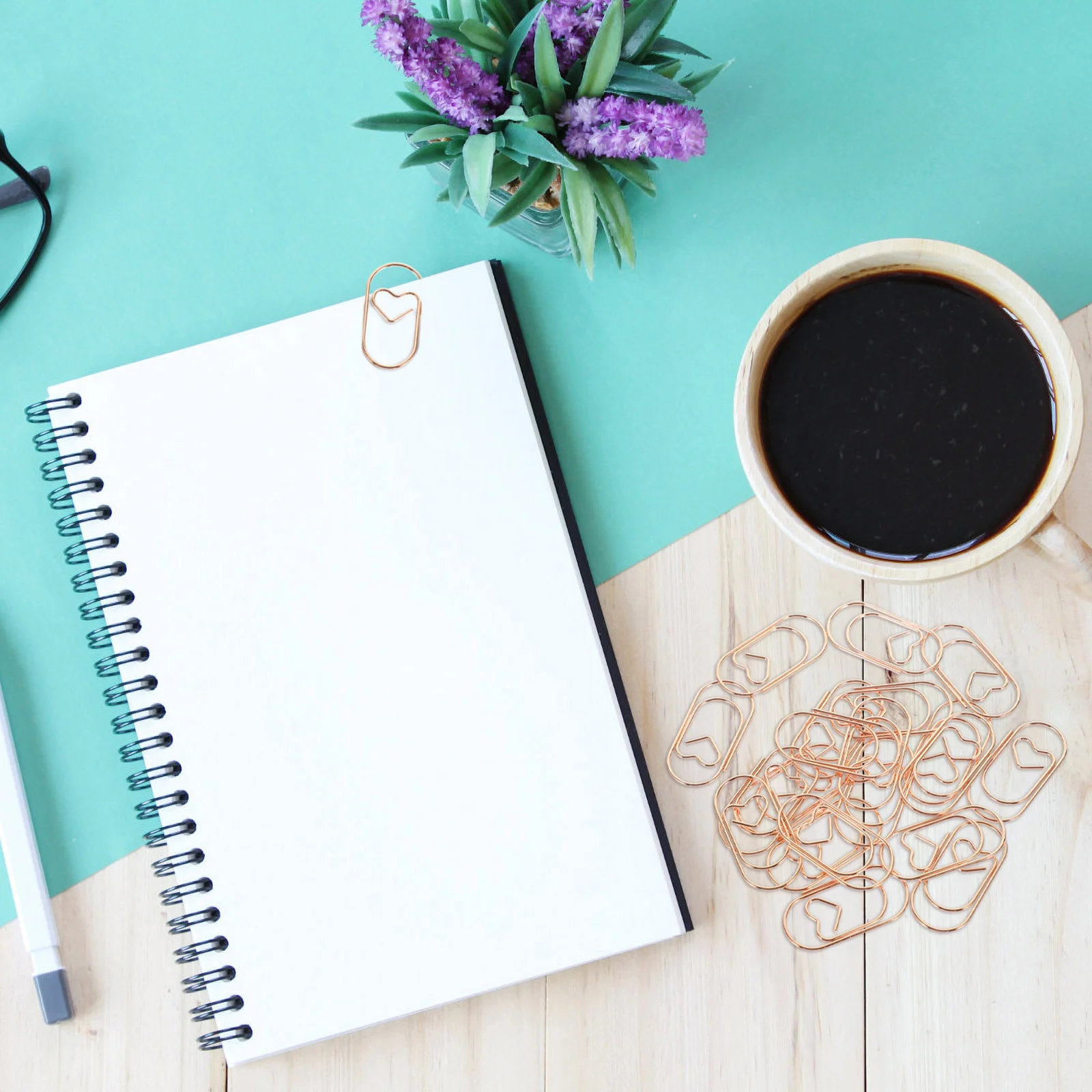 100 шт. декоративные зажимы для бумаги