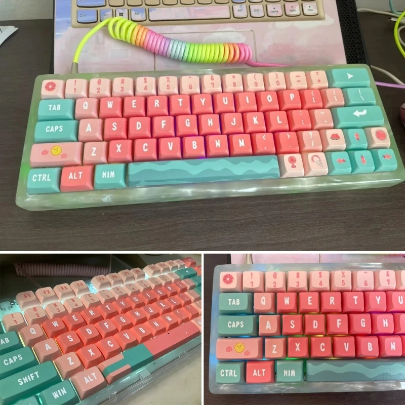 

132 Keys PBT DyeSublimation Watermelon Key XDA for Gaming Keyboard DropShipping