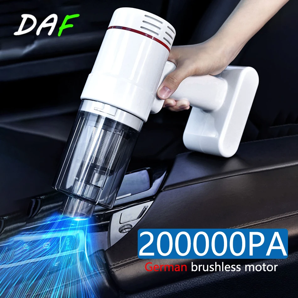 200000Pa Wireless Car Vacuum Cleaner Portable Handheld Vacuum robot Vacuum Home & Car Dual Use Large Suction Vacuum Cleaner
