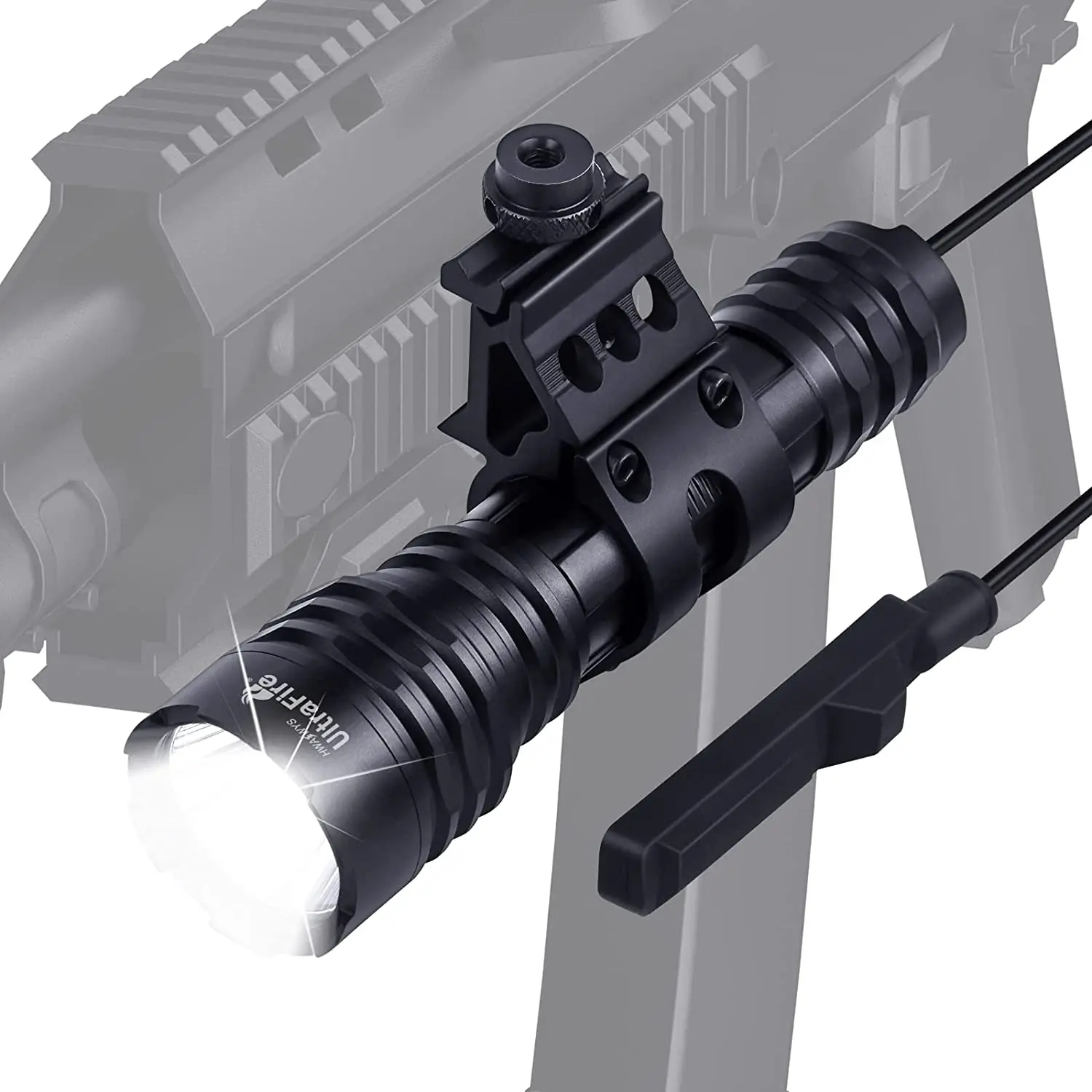 

Ultrafire V21 Super Bright 18650 High Lumen LED Flashlight Hunting Camping Powerful Handheld Combat Torch Light