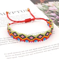 2022 summer news hand knitting craft bracelet miyuki bohemia style love letter