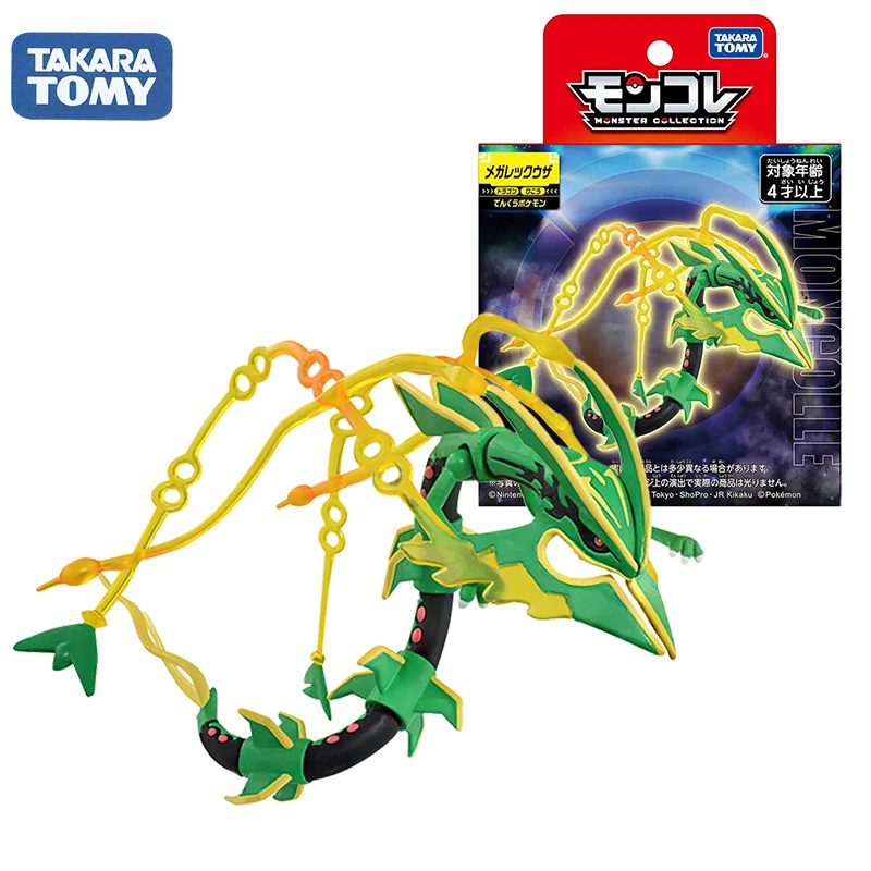 TAKARA TOMY Pokemon Rayquaza модель аниме периферийные мультяшные игрушки детский подарок на