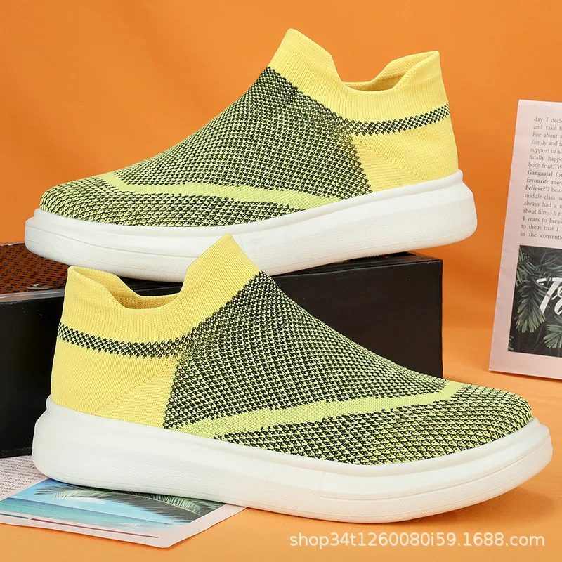Рекламная удобная и дышащая сетчатая обувь повседневные кроссовки для пар