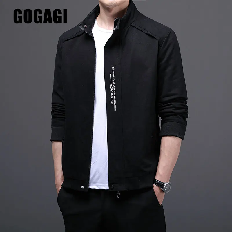 

Mens 2023 Spring Autumn Solid Jacket Fashion Slim Bomber Jacket Men Overcoat Baseball Coat Men's Casual Coats Plus Size M-8XL