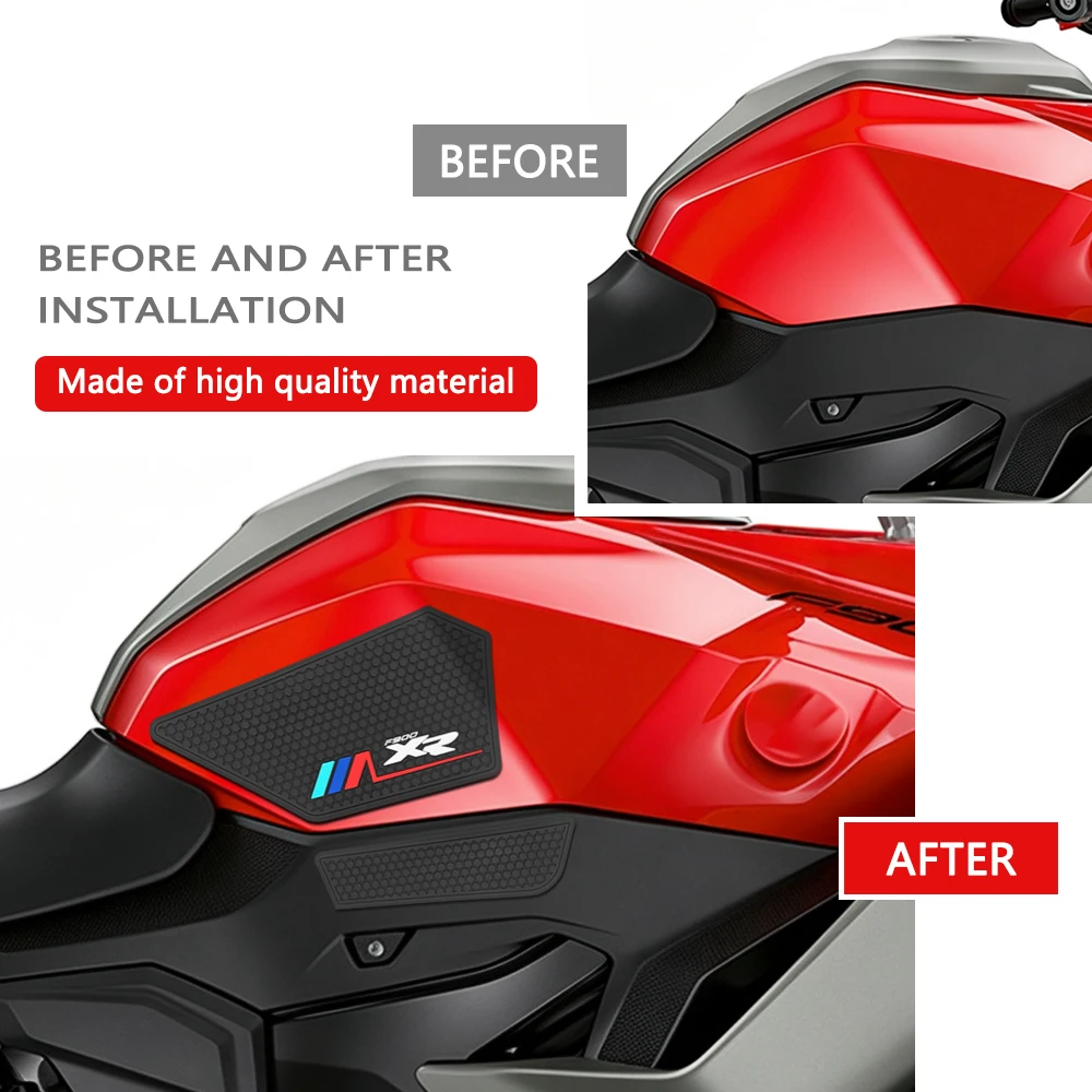 Для мотоциклов BMW F900XR F900 F 900 XR 2020-2026 2025: Наклейки-противоскользящие накладки на бак и коленки, защитные стикеры на крышку топливного бака (art.: 3920dbf684245) - 3920dbf684245