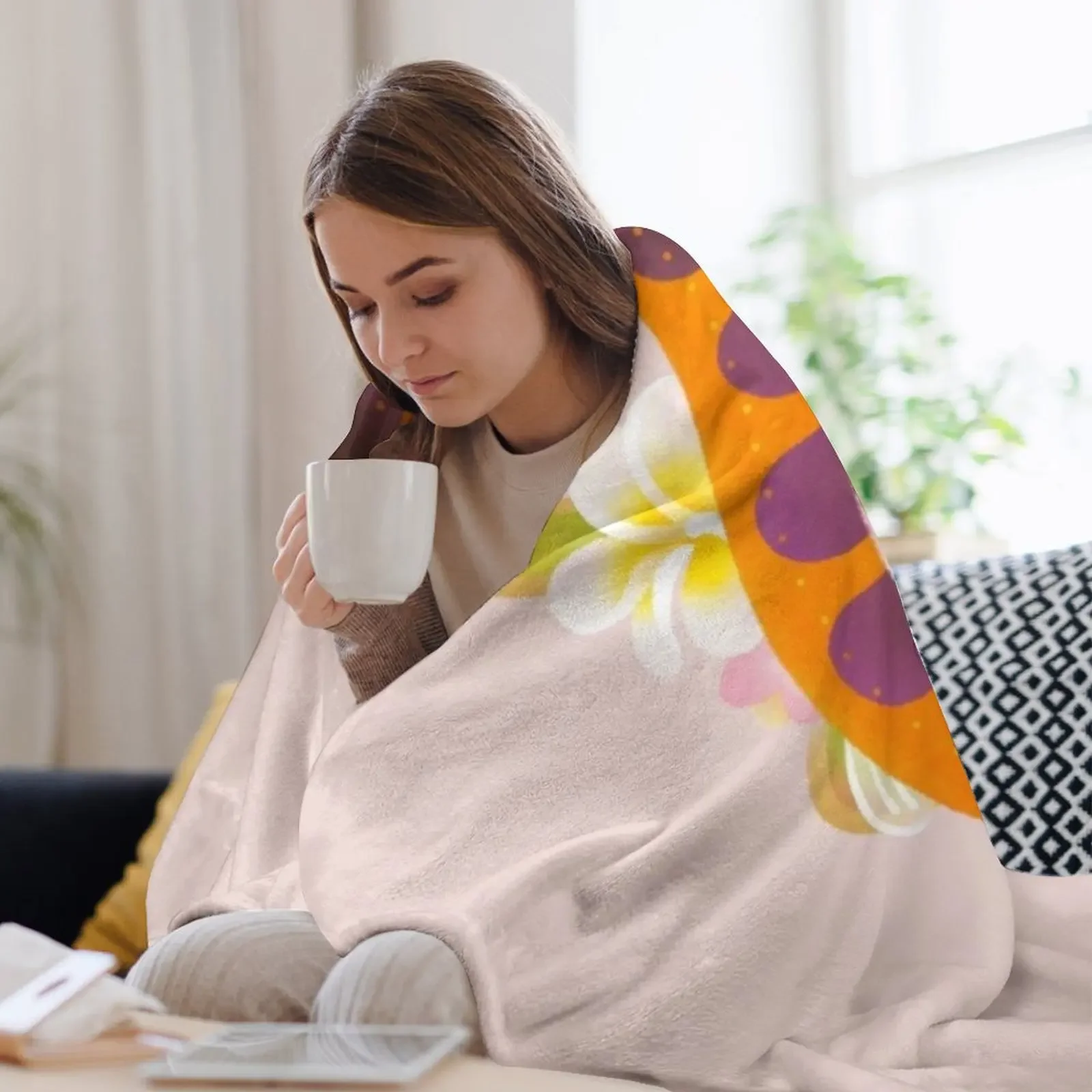 Пушистое одеяло Kuhli Loach and Plumeria