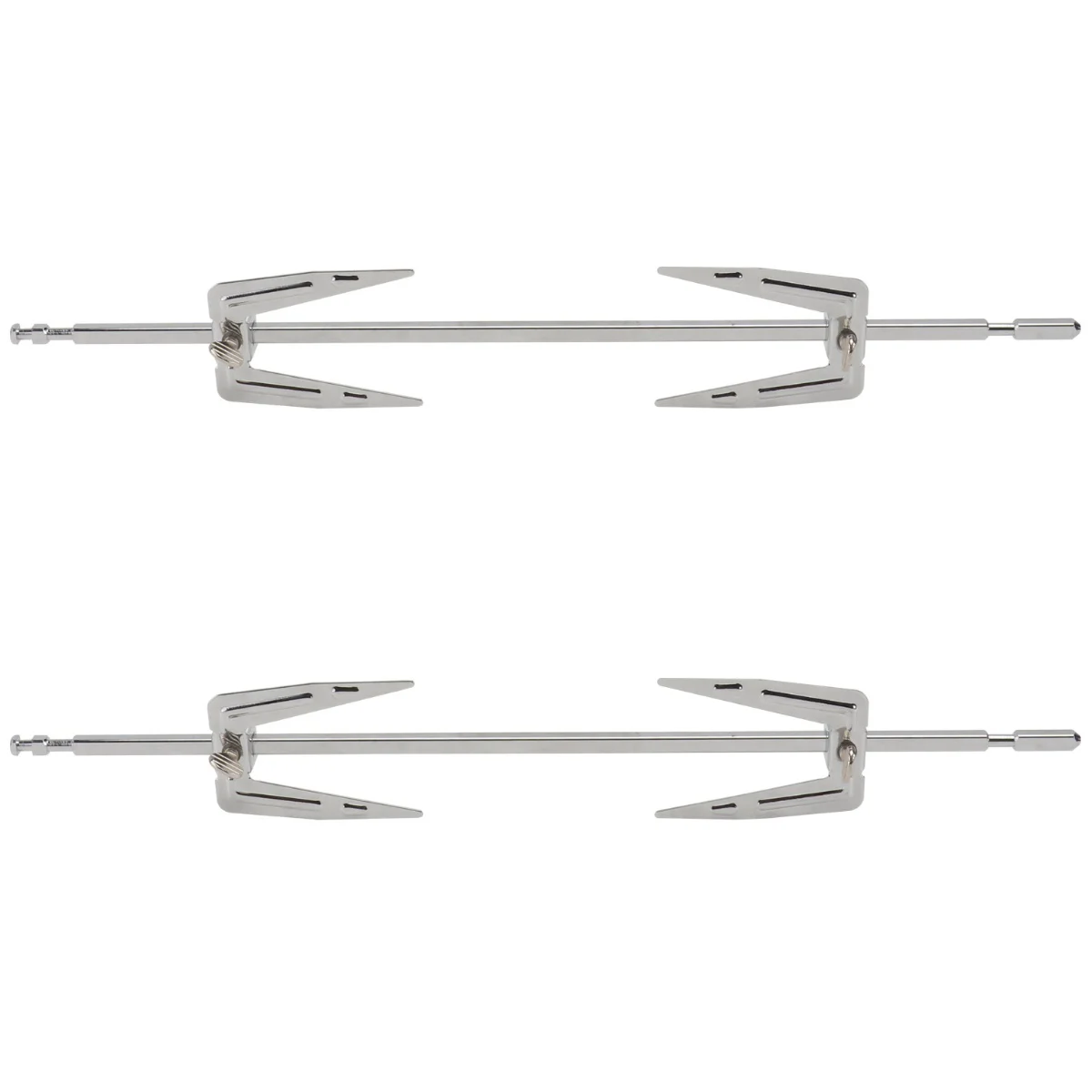 

2 Sets Stainless Steel Air Fryer Forks Roast Chicken Forks for Home (Black)