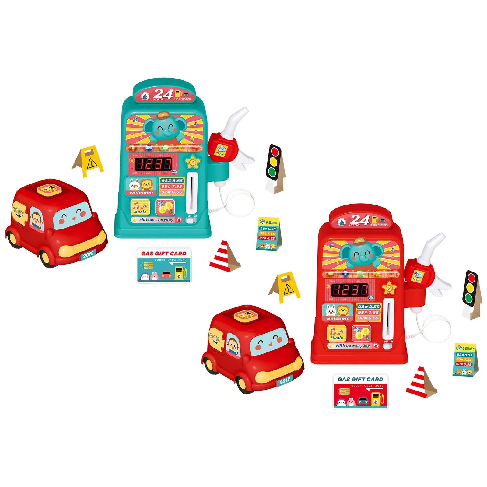 Игровой набор для газовой станции игрушка ролевых игр электрической бензиновой