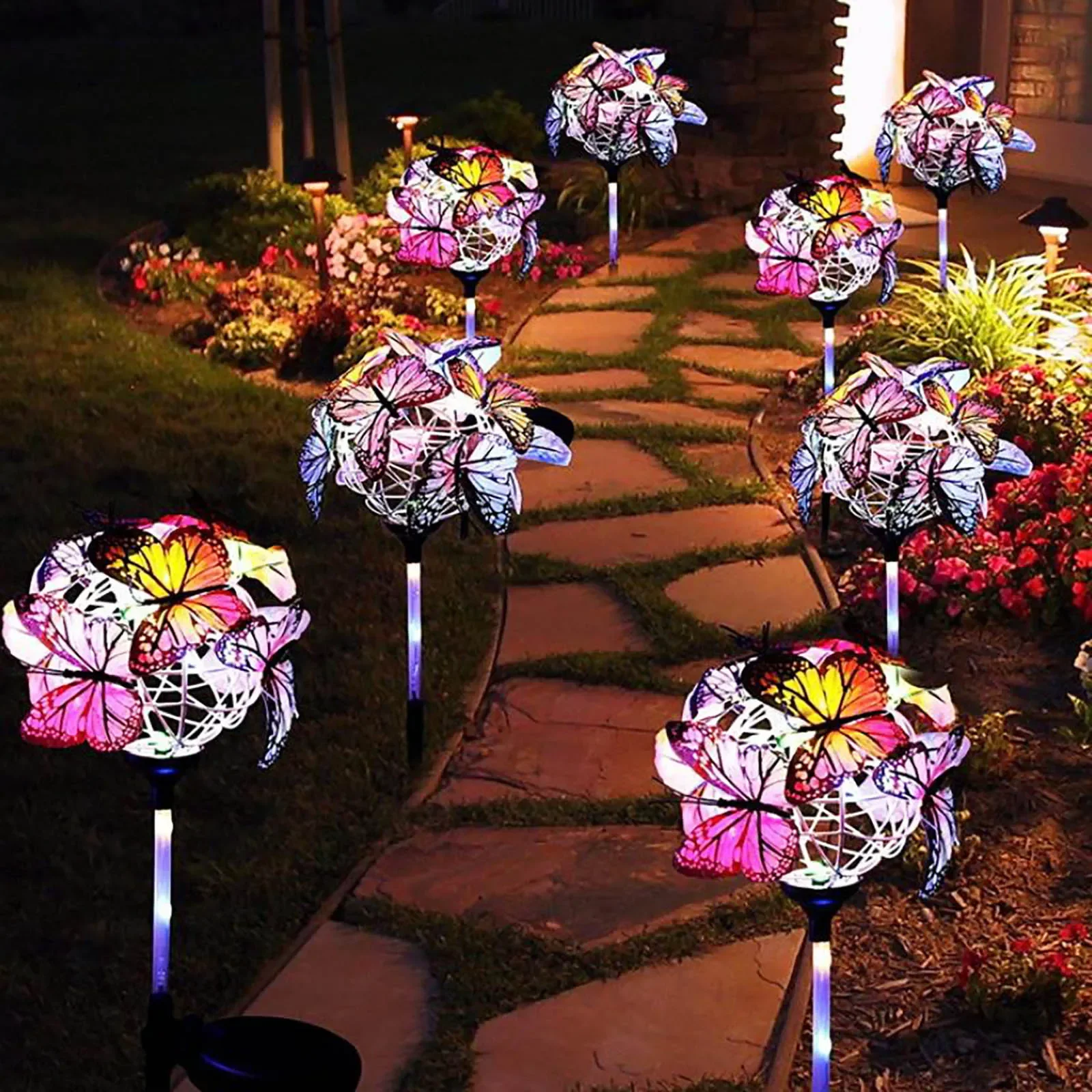 

Светодиодные лампы на солнечной батарее, Светильники для газона, дорожки, ландшафта, двора, внутреннего дворика, сада