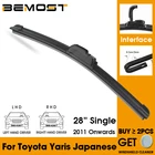 Автомобильный стеклоочиститель лобовое стекло резиновые силиконовые сменные Дворники для Toyota Yaris Japanese 2011 года LHD  RHD 28 