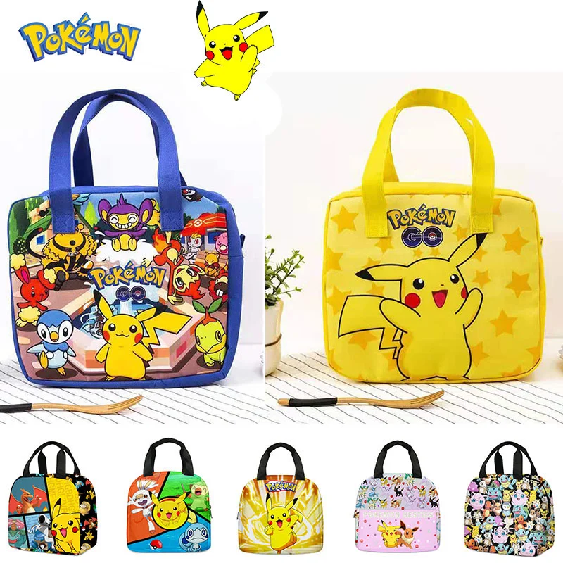 Новый изоляционный Ланч-бокс с покемоном Пикачу из аниме сумка для учеников и