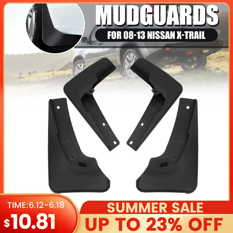 

Mudguard Car Mud Flaps Splash Guards Mud Flap Mudguards Fender for Nissan X-Trail Xtrail T31 2008-2013 T32 2014-2019