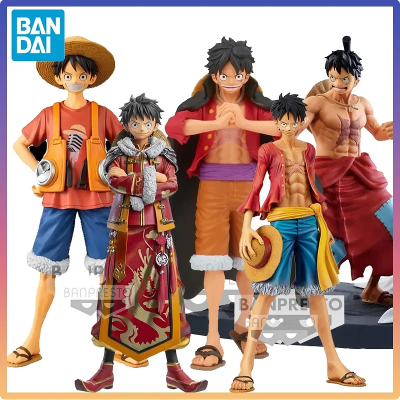 

Bandai Original One Piece Monkey D. Luffy Anime Action Figures Statuary Toy Model Decoration Collection in Stock Holiday Gift