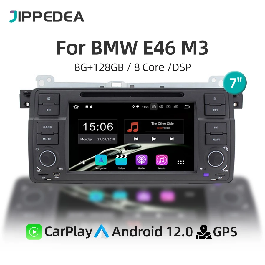 4g Lte Wifi Carplay Android 12 Gps Navigation Bluetooth Stereo Car Radio For Bmw E46 M3 Rover 75 1998-2006