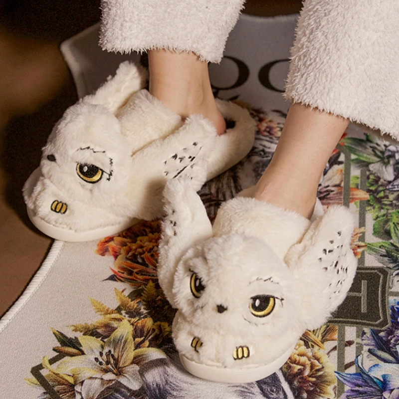 Новинка 2024 плюшевые тапочки Hedwig серии Гарри академия Зимние Теплые Симпатичные