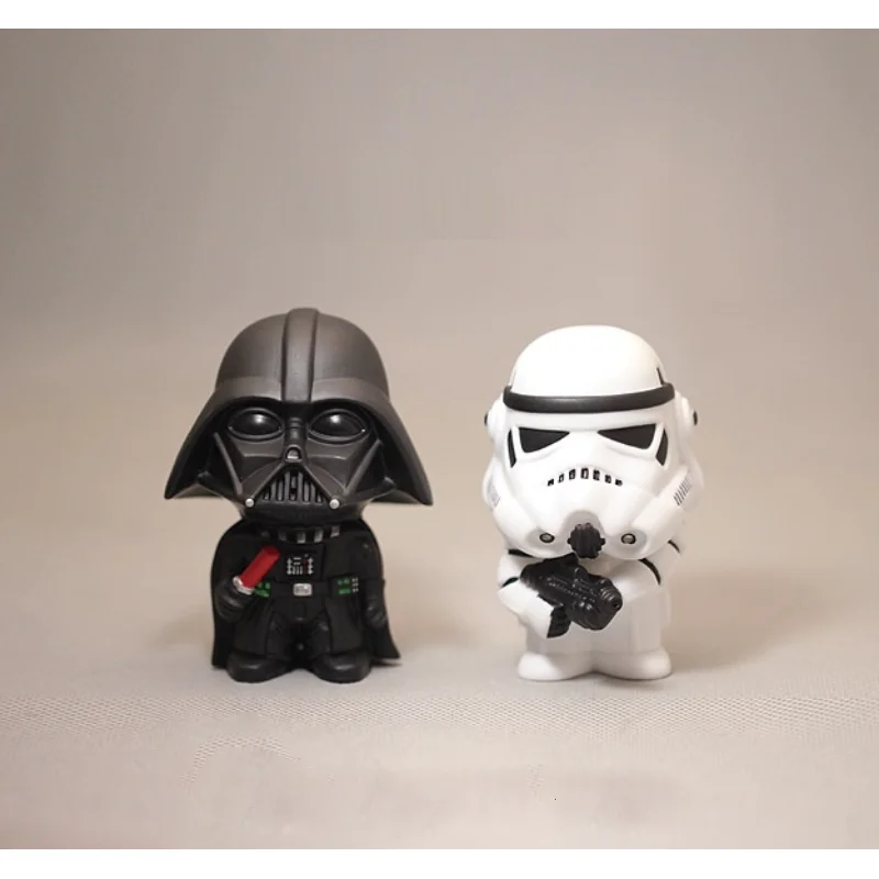 

Disney Star Wars 10cm Anime Mandalori Figure Action Force Awakens Black Series Darth Vader Mini Toys Model For Children Gift
