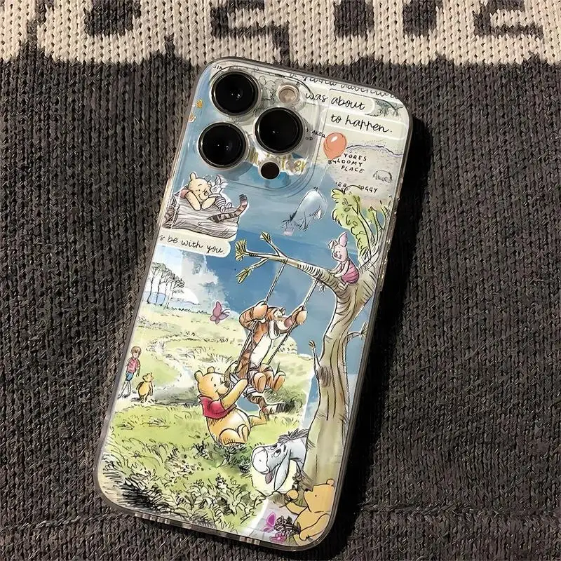 Оригинальный чехол с изображением милого пуха и медведя для OPPO A3 A60 A57 A38 A79 A58 A98 A5 F9