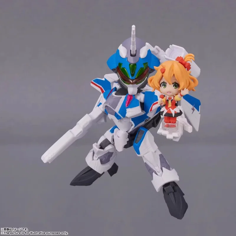 Фото Bandai Original TINY SESSION The Super Dimension Fortress Macross VF-25G Ranka Lee Q-version Комплект модели сборки №2