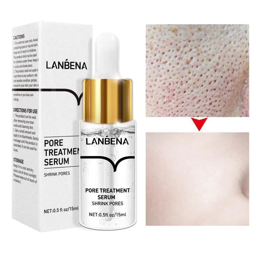 

Lanbena Vitamin C Face Serum Whitening Hyaluronic Acid Essence Fade Remover VC Facial Moisturize Cream 15ml Speckle Freckle T0S9