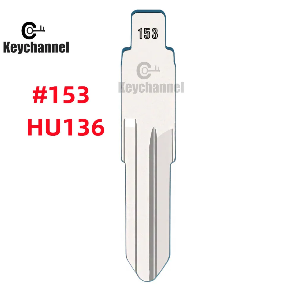 

Keychannel 10 шт./лот HU136 #153 KD необработанный откидной дистанционный ключ VVDI заготовка для Renault Megan Dacia Clio Duster запасной ключ
