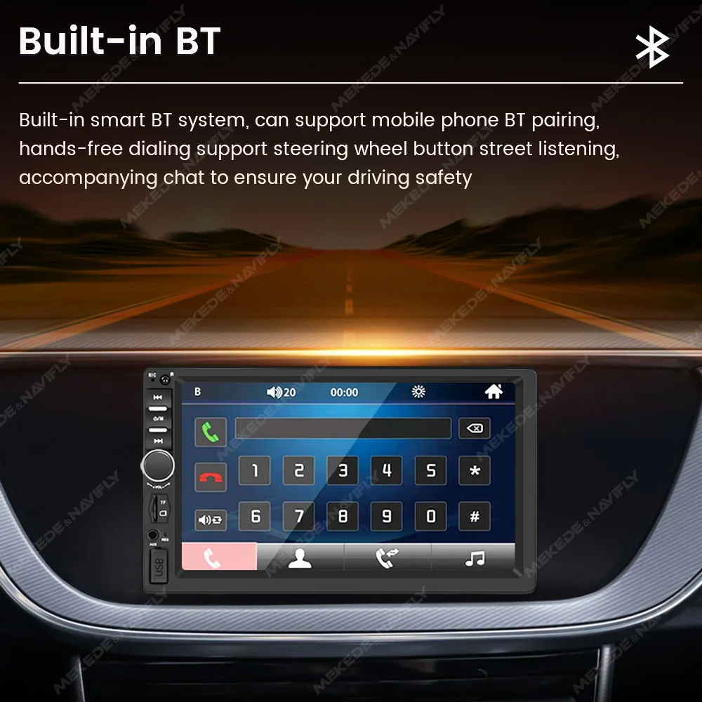 Универсальный Автомобильный MP5-плеер MEKEDE Для Nissan Hyundai Kia Toyota FM Aux USB Проводной CarPlay