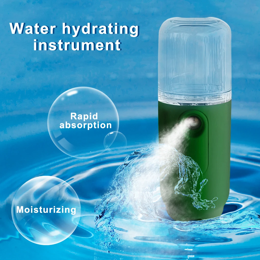 

USB Portable Face Cool Mist Sprayer 30ml Steamer Atomizer Moisturizing Nebulizer Skin Care Tool Beauty Supplies