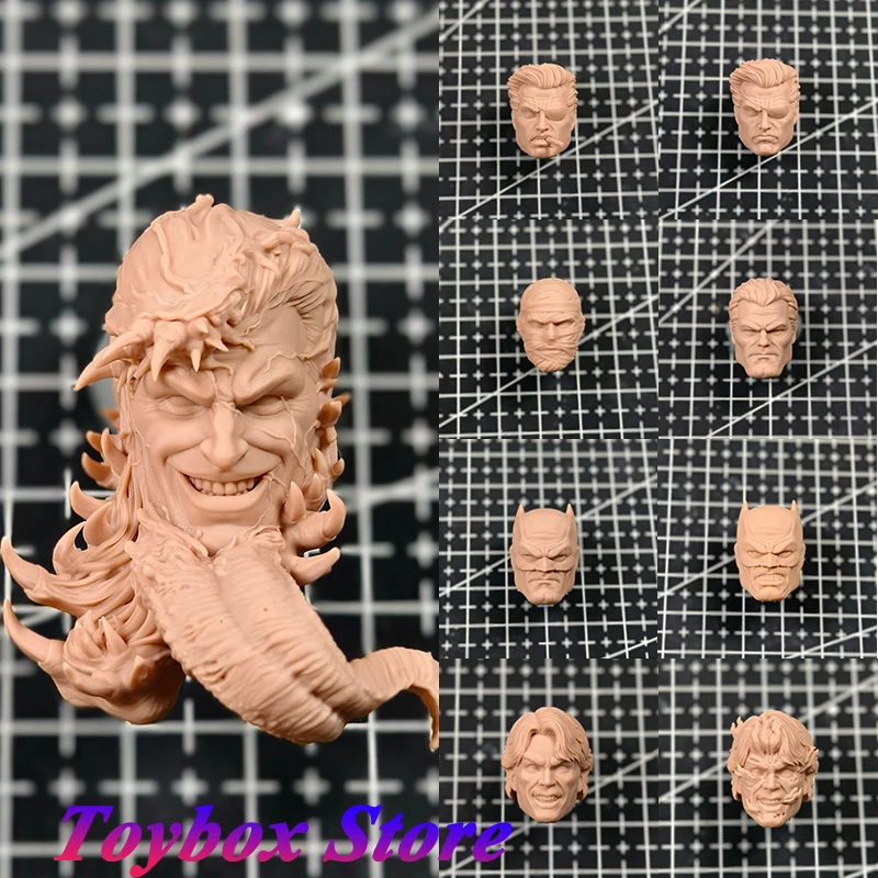 1/12 Эдди Брок Веном Джонни Блейз Неокрашенная голова Лепка старый Бэтмен хэш