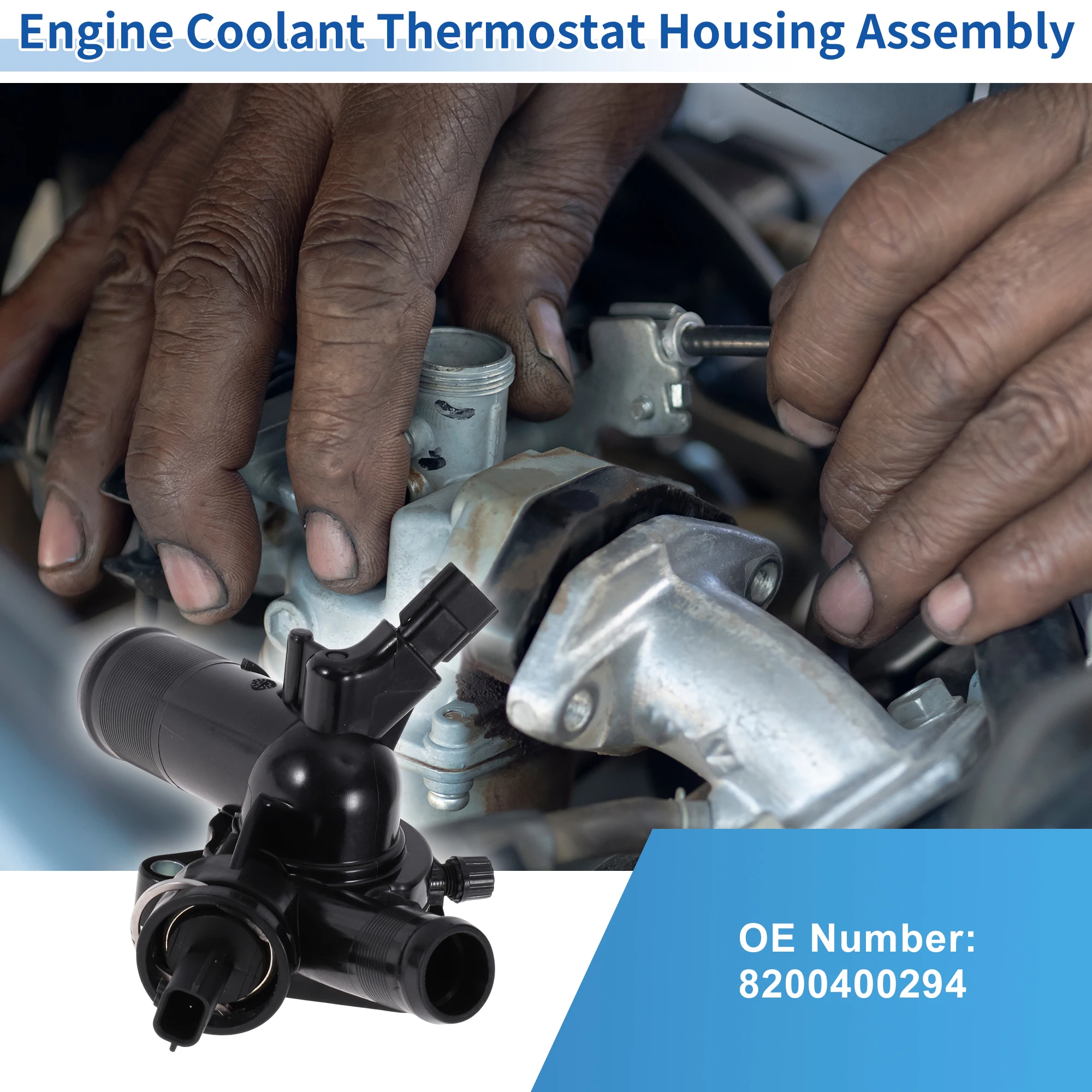 

Корпус термостата охлаждающей жидкости двигателя UXCELL No 8200400294 для RENAULT CLIO III