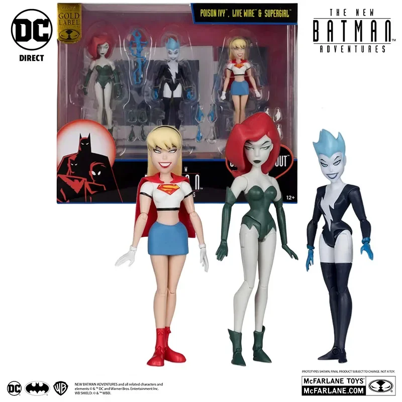 DC DIRECT - TNBA MULTIPACK POISON IVY &amp LIVE WIRE SUPERGIRL (GOLD LABEL) Action Figure Toys for Kids Gift Collectible Model