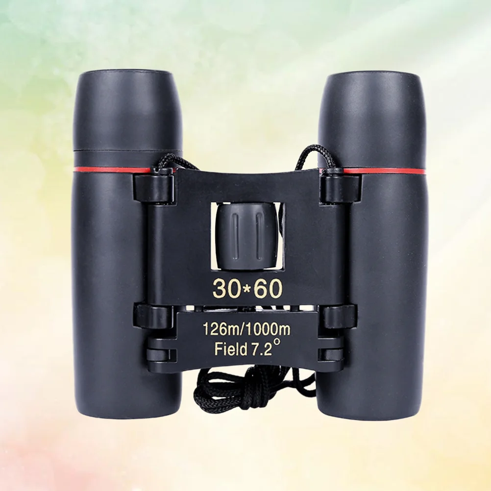 

30x60 8x Portable Compact Binoculars Pocket Folding Binoculars for Hiking Travelling Concert (Black)