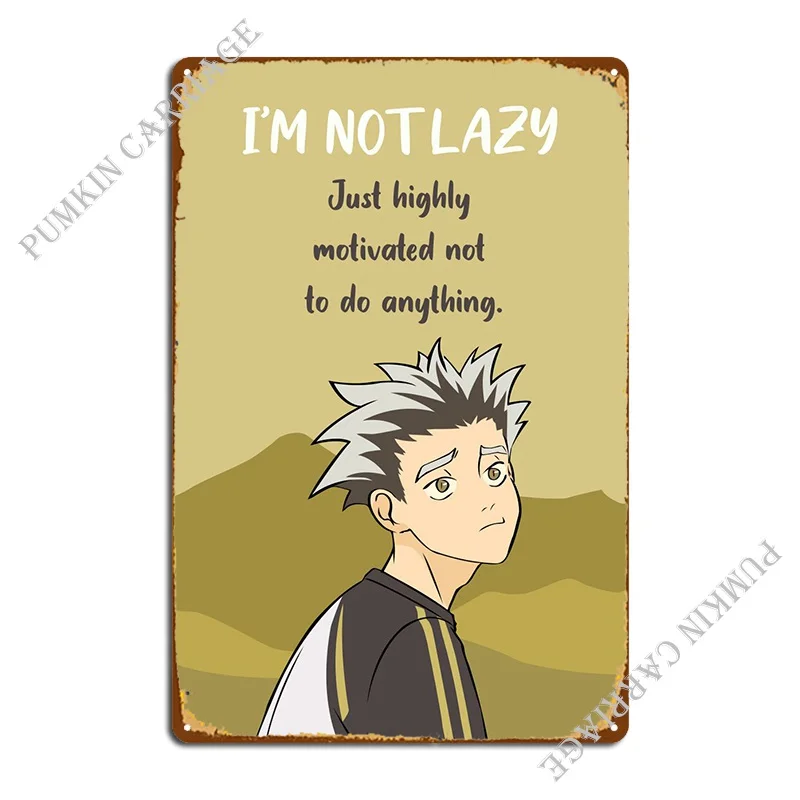 

Bokuto Haikyuu, аниме, металлический знак, дизайн кинотеатра, гараж, Жестяная Табличка на гараж постер