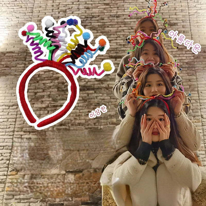 

Funny Weird Headdband Happy Birthday Hair Band Headdress Fashion Korean Style Girls Women Girls Circle Hair Styling Ornaments