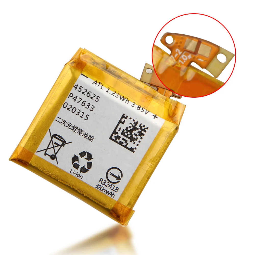 Фото Сменный аккумулятор для ASUS Zenwatch 3 WI503Q C11N1609 №1