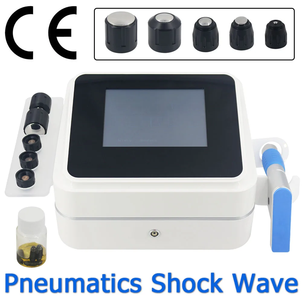 

NEW Pneumatic Shockwave Therapy Machine 10 Bar Tennis Elbow Muscle Pain Reduce Physical Radiation Shock Wave Equipment 2022