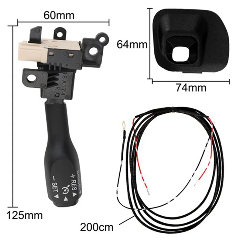 Переключатель круиз-контроля на рулевом колесе 84632-34011 с крышкой 45186-47030-C0 для Toyota