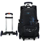 Вместительный студенческий рюкзак sixray на плечо, Детский чемодан на колесиках, дорожная сумка на колесиках, портфель для школы