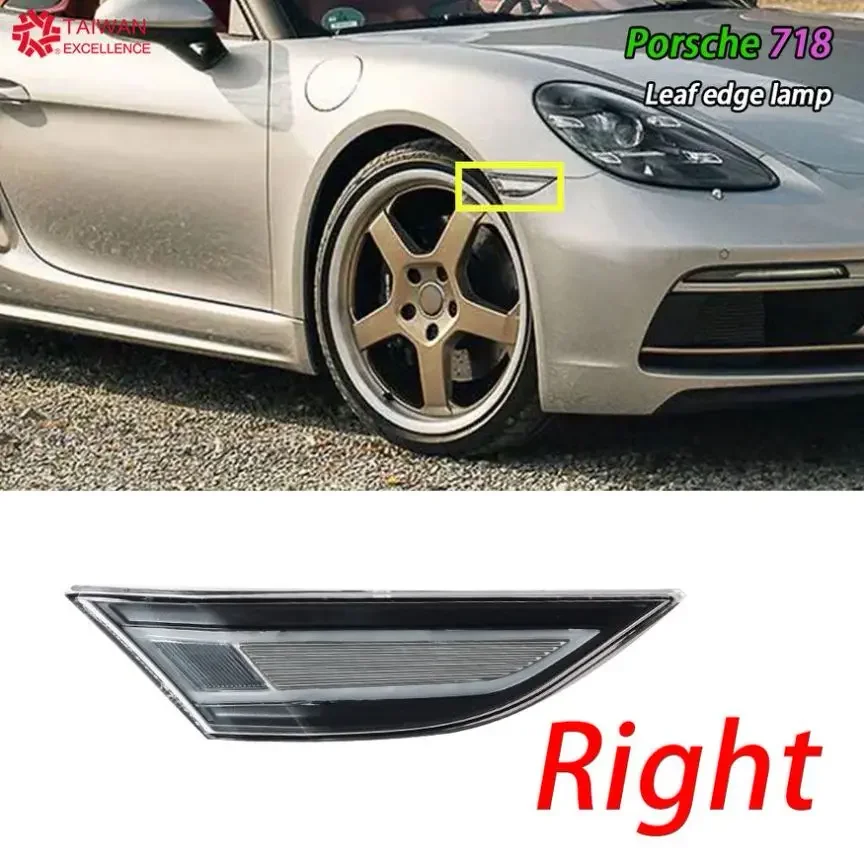 

Для Porsche 718 Boxster Cayman 982 991 передние боковые габаритные огни, светильник на крыло, листовая лампа, поворотный сигнальный свет 99163125505 99163125605