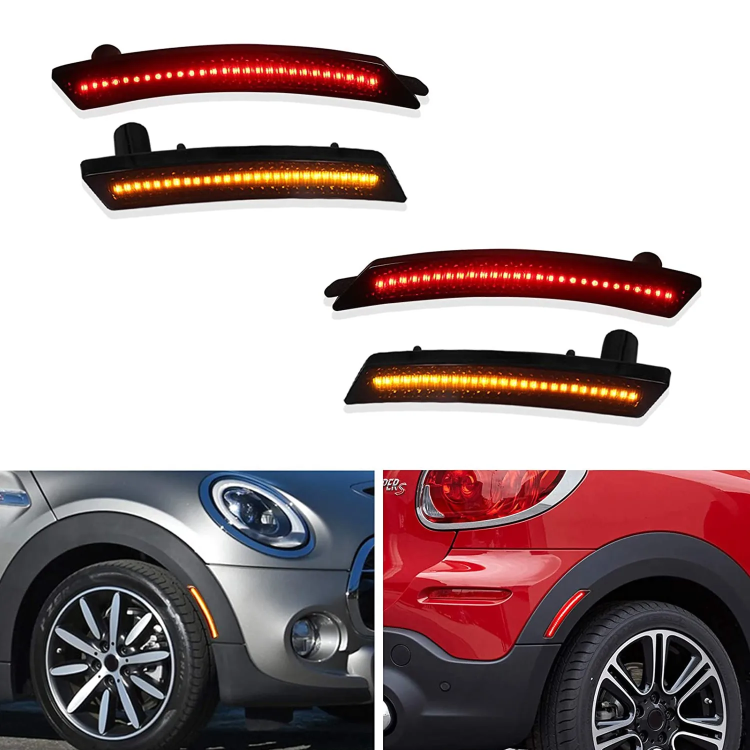 Боковые маркеры для автомобиля боковой индикатор передней лампы поворота Mini Cooper