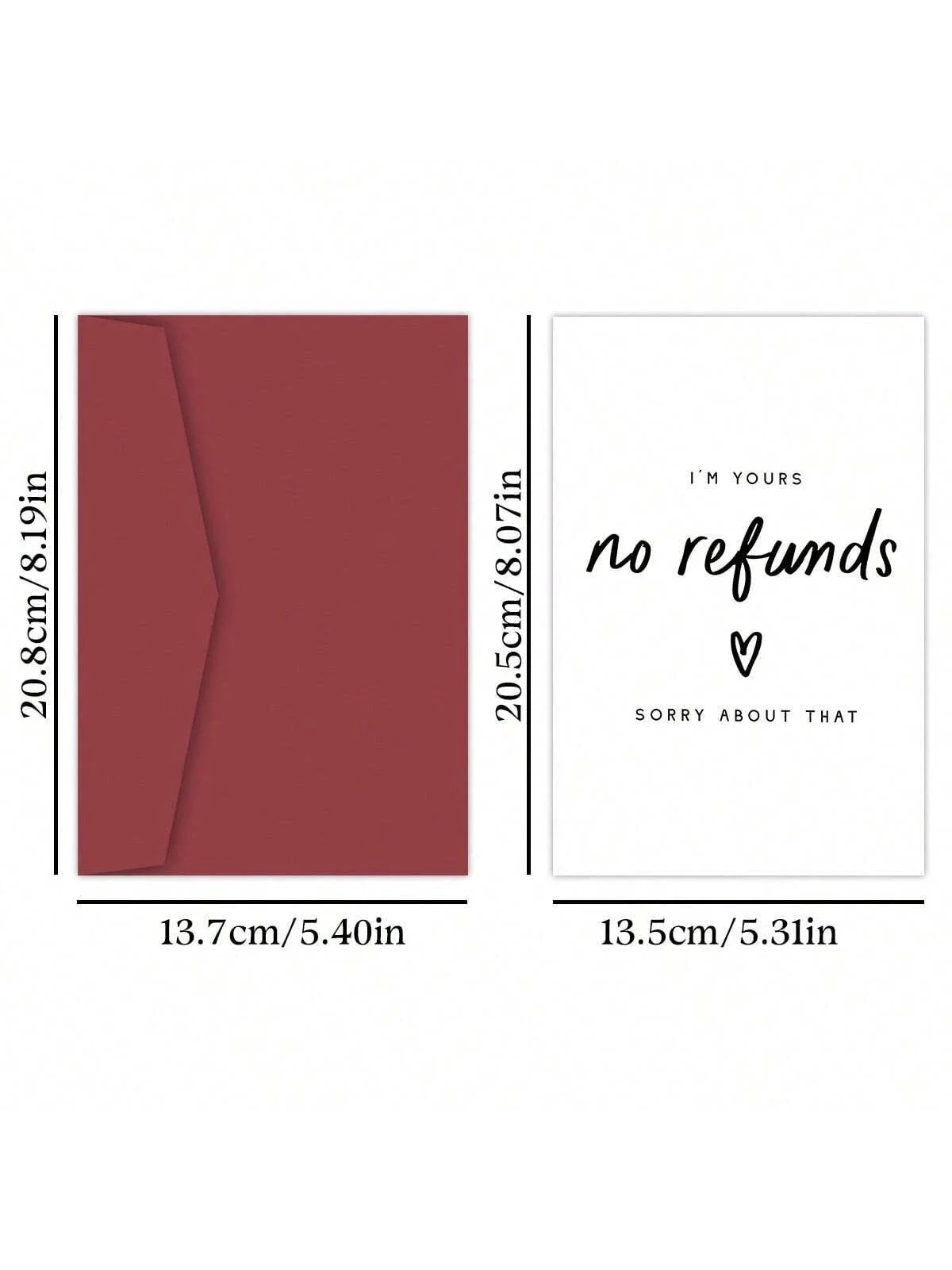 1 шт. юбилейная открытка I'M Yours No Refunds забавная для него шутка парня подруги Hus